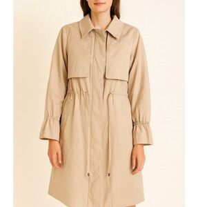 Club Monaco Beige Trench Coat Lightweight Small